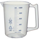 TRUSCO ポリプロピレン青目盛ビーカー 1000ml(取手付) (品番:HPB-1000)(注番3553443)