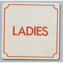 □光 サインプレート LADIES (品番:FS893-18)(注番3596563)・(送料別途見積り,法人・事業所限定,取寄)