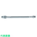 NFK フッ素樹脂フレキシブルホース(スパイラルチューブ) ニップル×オスユニオン型 継手SUS304 6A×1000L (品番:NK-FJP-AXB/SUS3...