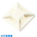 PANDUIT マウントベース ゴム系粘着テープ付き 白 (100個入) (品番:ABM1M-A-C)(注番3621430)