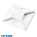 PANDUIT マウントベース ゴム系粘着テープ付き 白 (100個入) (品番:ABM2S-A-C)(注番3621448)