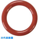 TRUSCO Oリング 4C P-15(10個入) 赤シリコンゴム(運動用・固定用) (品番:T-4CP15)(注番3622751)