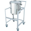 MONOVATE 片テーパー型クリップ式密閉容器 65L 架台付(取っ手・蓋置付) (品番:KTT-CTH-ASCC-43)(注番3641111)・(法人・事業...