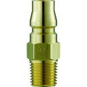 ナック クイックカップリング AL20型 真鍮製 メネジ取付用プラグ Rc1/4 (品番:CAL22PM2)(注番3642593)
