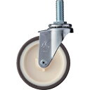 ハンマー ねじ込み旋回式ウレタン車輪(ナイロンホイール)100mm M16 (品番:420EA-UR100)(注番3670988)(4)