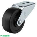 ユーエイ プレート式 固定 キャスター ゴム 車輪径32mm Gタイプ GRE型 取付寸法12×0 (品番:GRE-32R)(注番3677976)