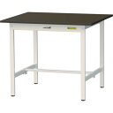 ヤマテック LABシリーズ実験用ラボテーブル 固定式 指紋レスメラミン天板 W900×D750×H740 ブラウン/シルキーホワイト (品番:SLM-975-B...
