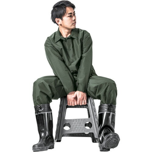 Makku きどらないレインウェアセットアップ ダークグリーン L (品番:AS-4700-DG-L)(注番3695345)