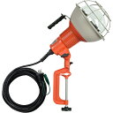 ハタヤ 防雨型作業灯 リフレクターランプ300W 100V接地付5m バイス付 (品番:RG-305K)(注番3704254)