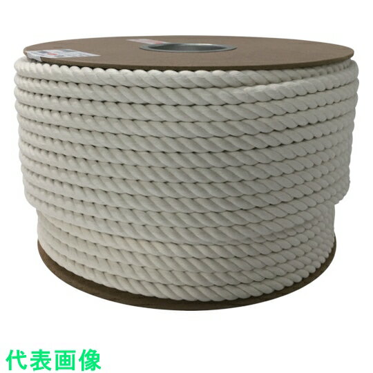 ユタカメイク　綿ロープドラム巻　12φ×100m （品番:PRC-6）（注番3708632）