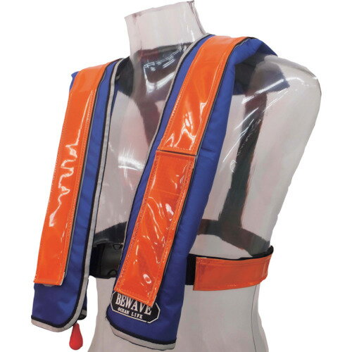 OCEANLIFE 自動膨張式ショルダータイプ 作業用ライフジャケット 反射材オレンジ TYPE A (品番:LG-1-JR-OR)(注番3776545) OCEANLIFE 自動膨張式ショルダータイプ 作業用ライフジャケット 反射材オレンジ TYPE A (品番:LG-1-JR-OR)(注番3776545)