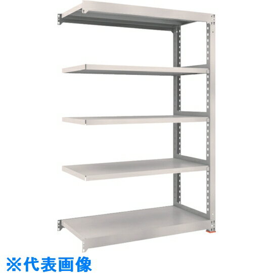 TRUSCO M3型中量棚 1200X921XH1800 3段 連結 免震樹脂ベース付 ネオグレー (品番:M3-6493BSFC-NG)(注番3791549)・(送料別途見積り,法人・事業所限定)【大型】