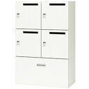 NAIKI PK型パーソナルロッカー4人用(ファイル引出し付) (品番:PK-0913CMPD4S-WW)(注番3821413)・(送料別途見積り,法人・事業所限定)【大型】(3)
