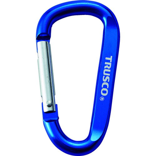 TRUSCO カラビナ 線径6mmX60mm D型 ブルー (品番:TKN660BL)(注番3842339) TRUSCO カラビナ 線径6mmX60mm D型 ブルー (品番:TKN660BL)(注番3842339)