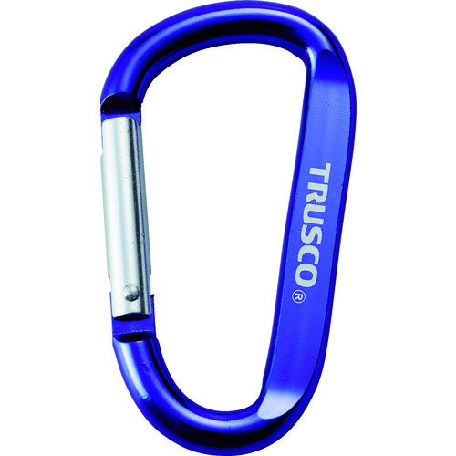 TRUSCO カラビナ 線径8mmX80mm D型 バイオレット (品番:TKN880V)(注番3842452)