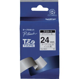 ブラザー　Tzeテープ　黒文字／白（つや消し）／24mm （品番:TZE-M251）（注番3847547）