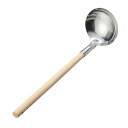 □エムテートリマツ リス 18-0木柄レードル 穴無 (品番:042022001)(注番3886092)