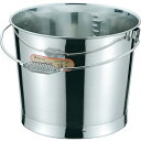 □エムテートリマツ CL18-8バケツ(プレス)15L 目盛付 バネハンドル (品番:026080006)(注番3898939)