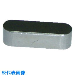 TRUSCO　平行キー両丸タイプ（S45C）6X6X15mm　1箱（PK）10個 （品番:TKRM0615）（注番3910547）