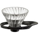 HARIO V60 耐熱ガラス透過ドリッパー 01 (品番:VDGR-01-B)(注番4060864)・(送料別途見積り,法人・事業所限定,直送)