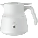 HARIO　V60　保温ステンレスサーバーPLUS　600 （品番:VHSN-60-W）（注番4062368）・（送料別途見積り,法人・事業所限定,直送）