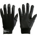 TRUSCO PU厚手手袋エンボス加工 ブラック S (品番:TPUG-B-S)(注番4089685)(4)