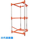 SANSHIN 多段式パレット保管テナー ”ワンピーステナー” フレキシブルタイプ 3段 2400×1100×1100 (品番:WP2411113B-SG)(注番4105951)・(送料別途見積り,法人・事業所限定)【大型】