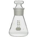 SIBATA 共栓三角フラスコ 30mL 6入 (品番:010330-030A)(注番4111910)・(送料別途見積り,法人・事業所限定,取寄)
