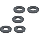TRUSCO まとめ買い フェライト磁石 丸形・穴あり 外径80mmX厚み10mm 5個入 (品番:TF80RA-5P)(注番4151381)