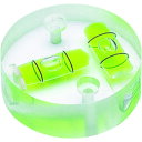 KOD 樹脂製水平器 丸クロス型アイベル(取付穴付) 直径25MM (品番:CRTH-25)(注番4170016)