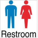 ホリコー Glassticker(ガラスステッカー)7 Restroom 70mm×70mm 《20枚入》(品番:GS-7070-7)(注番4177942×20...
