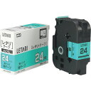 MAX ビーポップミニ用ラミネートテープ LM-L524BG 緑×黒文字 24mm幅×8m巻 (品番:LM-L524BG)(注番4220707)