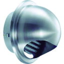 U.K ステンレス製丸型フード付ガラリ100 適用パイプ内径97~111mm (品番:GN-100S-HL)(注番4313534)