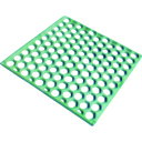 SHINODA グラスフィット 7X500X500(4枚入り) (品番:GF7-500)(注番4378776)・(送料別途見積り,法人・事業所限定,直送)