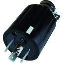 アメリカン電機 引掛形 ゴムプラグ 接地3P60A600V (品番:4662R)(注番4429222)