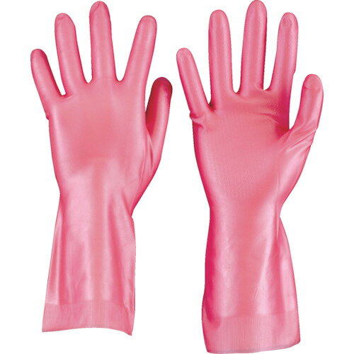 TRUSCO　まとめ買い　天然ゴム手袋　薄手タイプ　ピンク　Mサイズ　10双 （品番:DPM-5496-P-M-10P）（注番4506749）・（送料別途見積り,法人・事業所限定）
