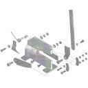 TRUSCO 板金用切断機 レバーシャP-1用部品 NO.25六角ナット (品番:P1025)(注番4507487)