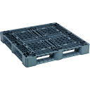 NPC プラスチックパレットSLA-1111 片面四方差し グレー (品番:SLA-1111-GY)(注番4532929)・(法人・事業所限定,直送元)(4)