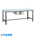 TRUSCO 軽荷重作業台(300kg)AE型 1800X900XH740 薄型2段引出付 ダークグレー色 (品番:RAE-1809UDK2-DG)(注番4545753)・(法人・事業所限定,直送元)