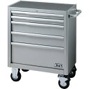 KTC ローラーキャビネット(5段5引出し)シルバー (品番:EKW-1005)(注番4561945)・(送料別途見積り,法人・事業所限定)【大型】