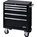 KTC ローラーキャビネット(5段5引出し)ブラック (品番:EKW-1005BK)(注番4561953)・(送料別途見積り,法人・事業所限定)【大型】