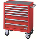 KTC ローラーキャビネット(7段7引出し)レッド (品番:EKW-1007R)(注番4561996)・(送料別途見積り,法人・事業所限定)【大型】