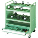 OS ツーリングパネルワゴン(引出し付) 間口825×奥行556×高さ999mm (品番:PD6356D)(注番4572734)・(法人・事業所限定,直送元)