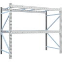 TRUSCO 重量パレットラック1トン2300×1100×H2000 2段 単体 (品番:1D-20B23-11-2)(注番4591372)・(送料別途見積り,...