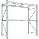 TRUSCO 重量パレットラック1トン2500×1100×H2500 2段 単体 (品番:1D-25B25-11-2)(注番4591551)・(送料別途見積り,...