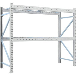 TRUSCO　重量パレットラック2トン2300×900×H2000　2段　単体 （品番:2D-20B23-09-2）（注番4591810）・（送料別途見積り,法人・事業所限定）【大型】