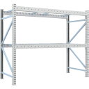 TRUSCO 重量パレットラック2トン2300×1000×H2000 2段 単体 (品番:2D-20B23-10-2)(注番4591836)・(送料別途見積り,...