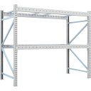 TRUSCO 重量パレットラック2トン2300×1100×H2000 2段 単体 (品番:2D-20B23-11-2)(注番4591852)・(送料別途見積り,...