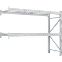 TRUSCO 重量パレットラック2トン2500×900×H2000 2段 連結 (品番:2D-20B25-09-2B)(注番4591887)・(送料別途見積り,...