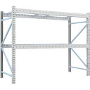 TRUSCO 重量パレットラック2トン2500×1000×H2000 2段 単体 (品番:2D-20B25-10-2)(注番4591895)・(送料別途見積り,...